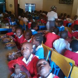 Taking meals on a table while seated is the best thing for these kids