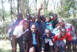 FAFU yoth with there patron, Simeon at a camp.
