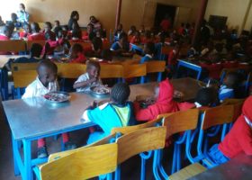 Serving meals have become more easierfor the kitchen staff and teachers